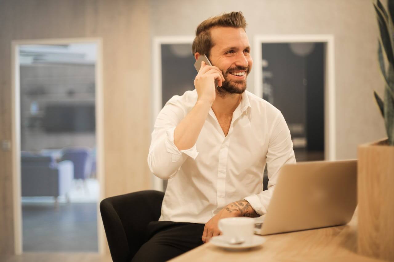 Man on the phone